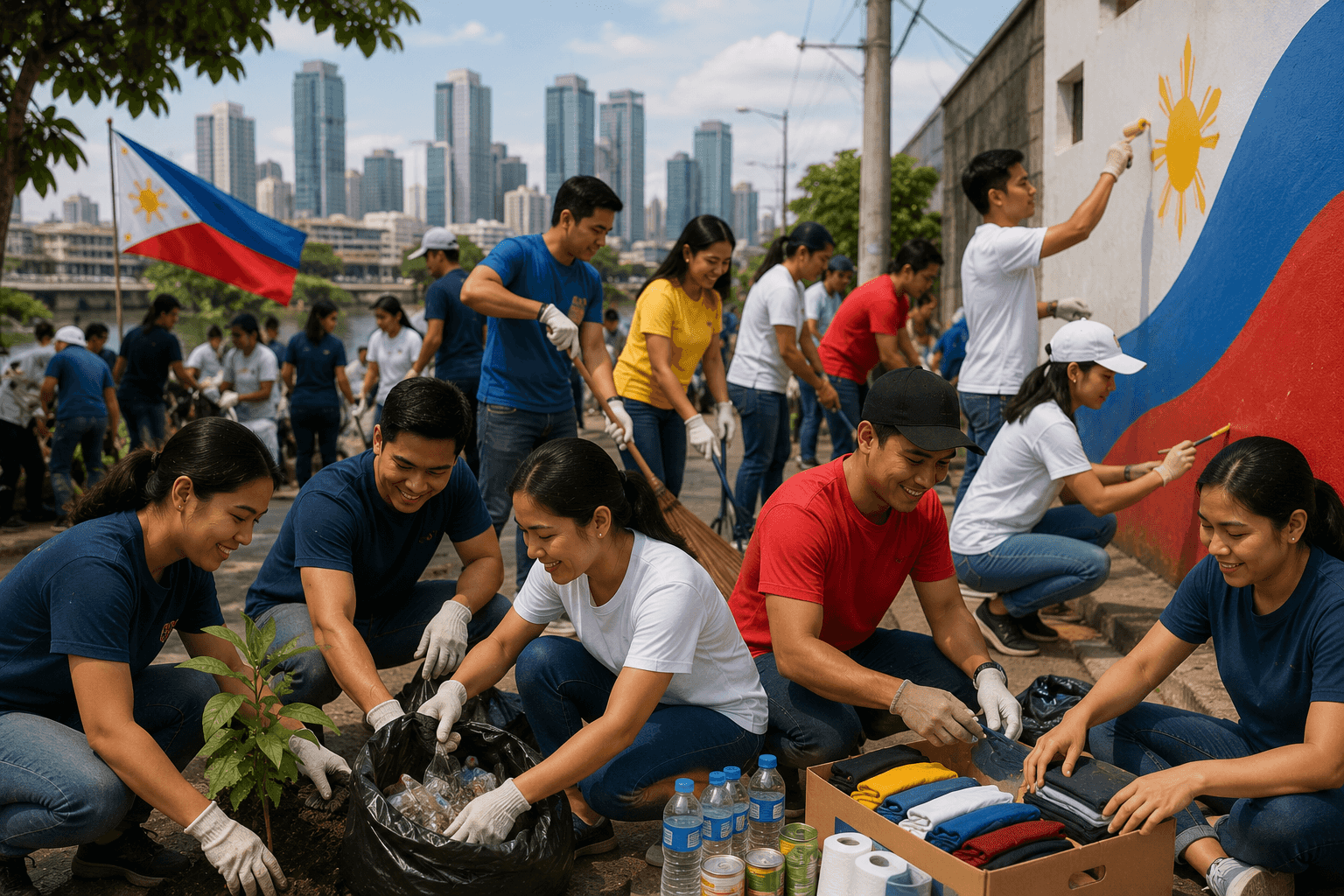 Global Pinoy Networks Encourage Volunteerism Through Community Service Campaigns