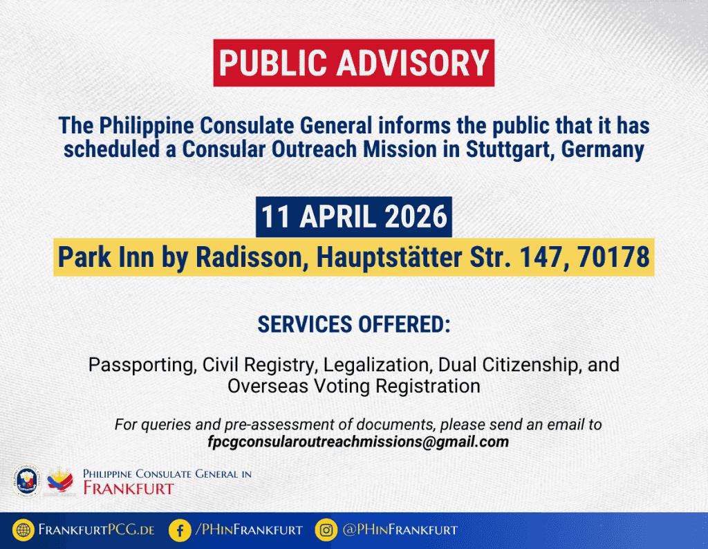 Philippine Consular Outreach & Community Gathering (Bonn)